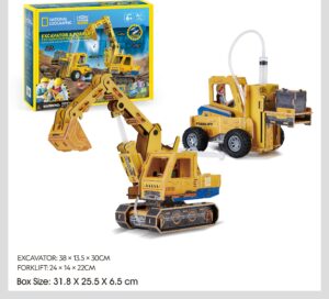 National Geography Excavator and Forklift
